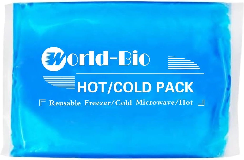 Grandes paquetes de hielo para lesiones Gel reutilizable(8.3''×12.4'), paquete frío flexible para alivio de dolor, compresiva caliente/propulsión Gel Pack para hombro, espalda, piernas, rodilla, cirugía, hinchazón, inflamación