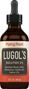 Lugols Iodine gotas 2% 2 fl oz ← Suplemento líquido tóxico Potasio Iodide 4% tóxico por Piping Rock