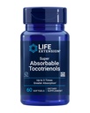 Extensión de vida Super Absorbable Tocotrienols, Vitamina E como D-Alpha tocopherol, Tocotrienol mixto, Apoyo Crecimiento del cabello, Función del cerebro, Libre de gluten, No GMO, 60 softgels