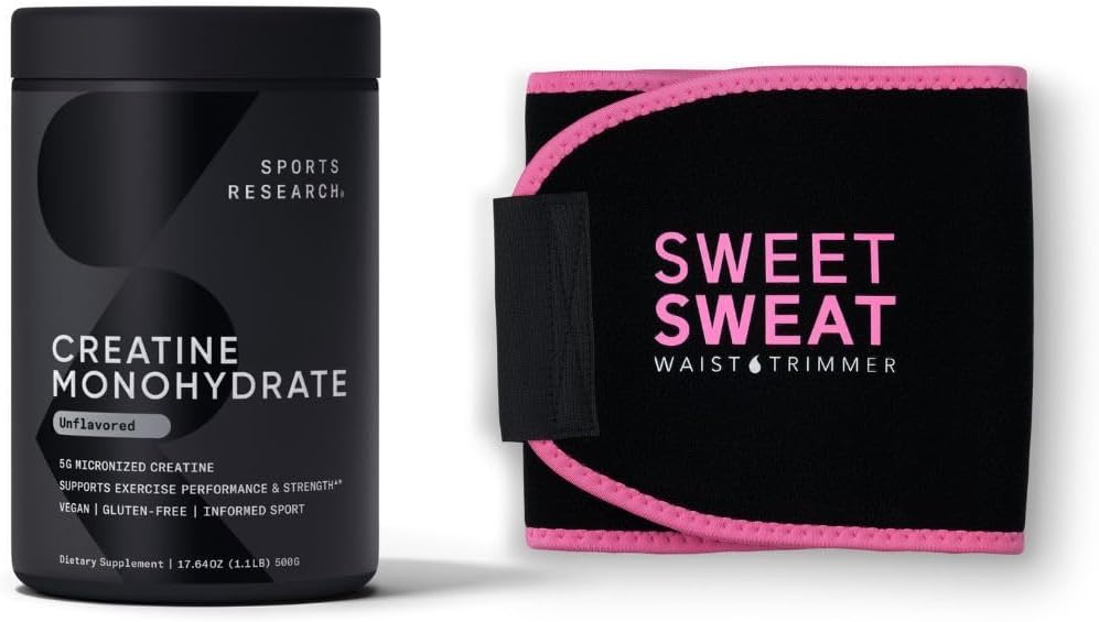 Investigación Deportiva Cretina Monohidrato y Dulce Golpe de la cintura - Negro/Pink (Large)