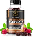 Mushroom Gummies ← 10 Mushroom Suplemento - 2500mg - Turquía Tail, Chaga, Reishi, Cordyceps & Lions Mane Organic Mushroom Extractos, Booster de Cerebro Nootrópico para Focus, Memory, Clarity, Energy Silencioso 60ct