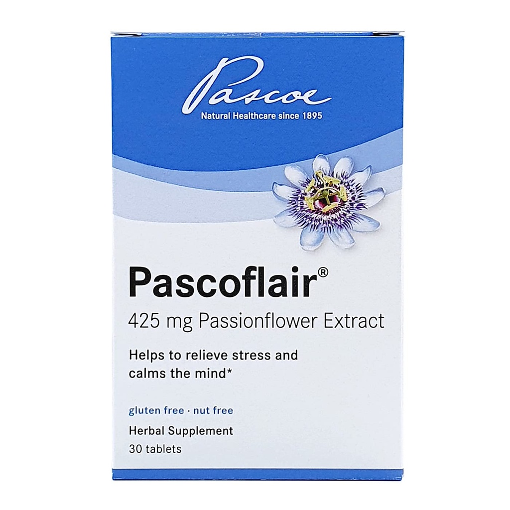 Pascoflair - Herbal Sleep Aid to Help Relieve Restlessness " Nervousness, Calms The Mind to Help Support Healthy " Restful Sleep – 425 Mg of Passionflower Extract Per Tablet (30 Tablet)