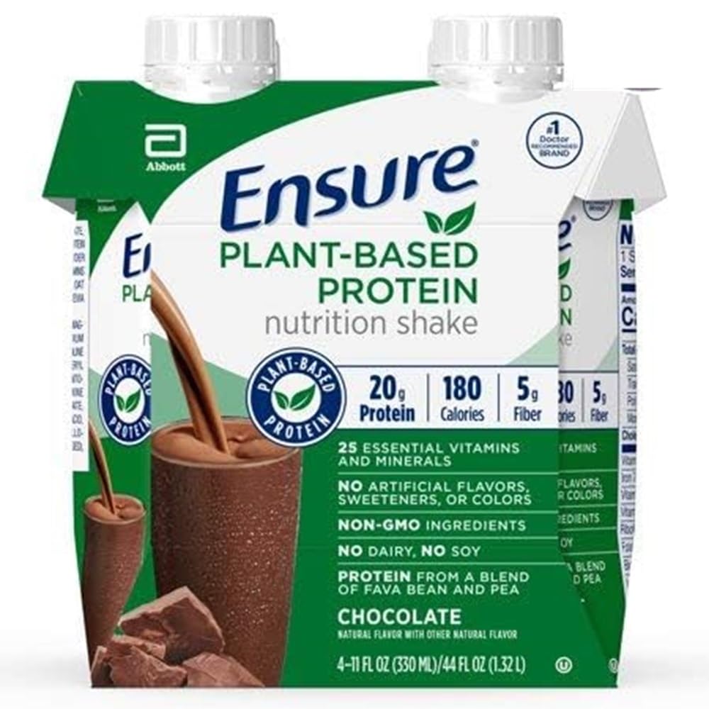 Asegurar la nutrición de la proteína vegetal sacude el chocolate 11 Fl Oz Cada (Pack de 2)2