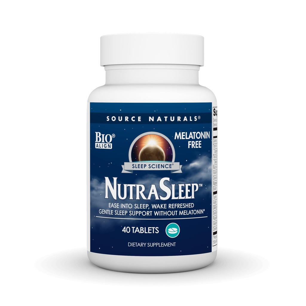 Fuente Naturales NutraSleep, Melatonin-Free Multi-Nutrient &amp; Herb Complex, Fórmula Vegetariana de Apoyo a la Relajación - 40 Tablets