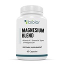 Suplemento Complejo de Magnesio, Blend de Magnesio de Espectro Completo, Glycinate de Magnesio con Malate, Citrate, Taurinate y Gluconate - Suplemento de Magnesio de Alta Absorción, Cápsulas Complejos de Magnesio