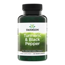 Swanson Premium- Turmeric &amp; Black Pepper - Antioxidante, Digestión & Joint Support - 90 Veg Caps (2 Pack)