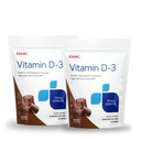 GNC Vitamina D-3 Soft Chews 1000IU - Chocolate - Twin Pack