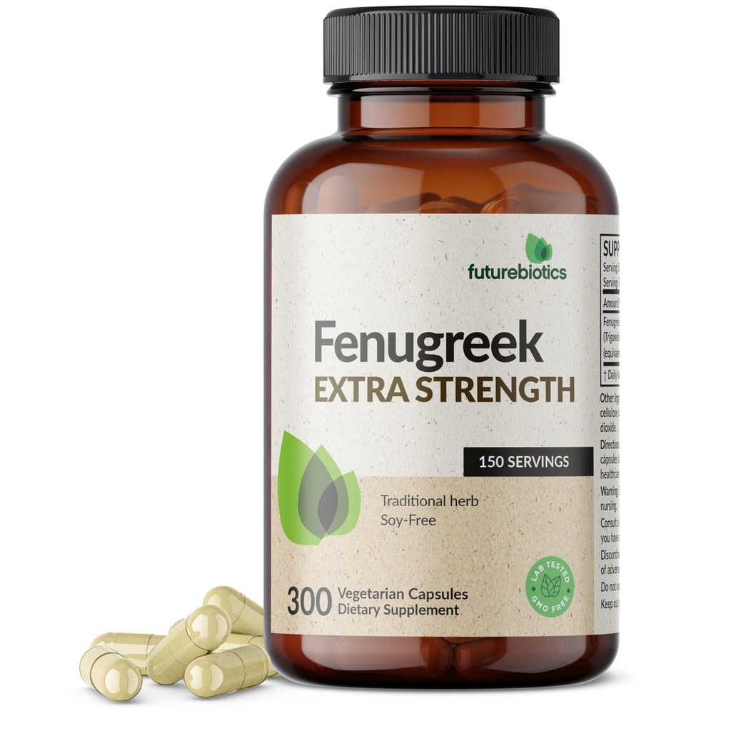Futurebiotics Fenugreek Extra Strength Supports Total Good Health & Well-Being, Non-GMO, 300 Vegetarian Capsules