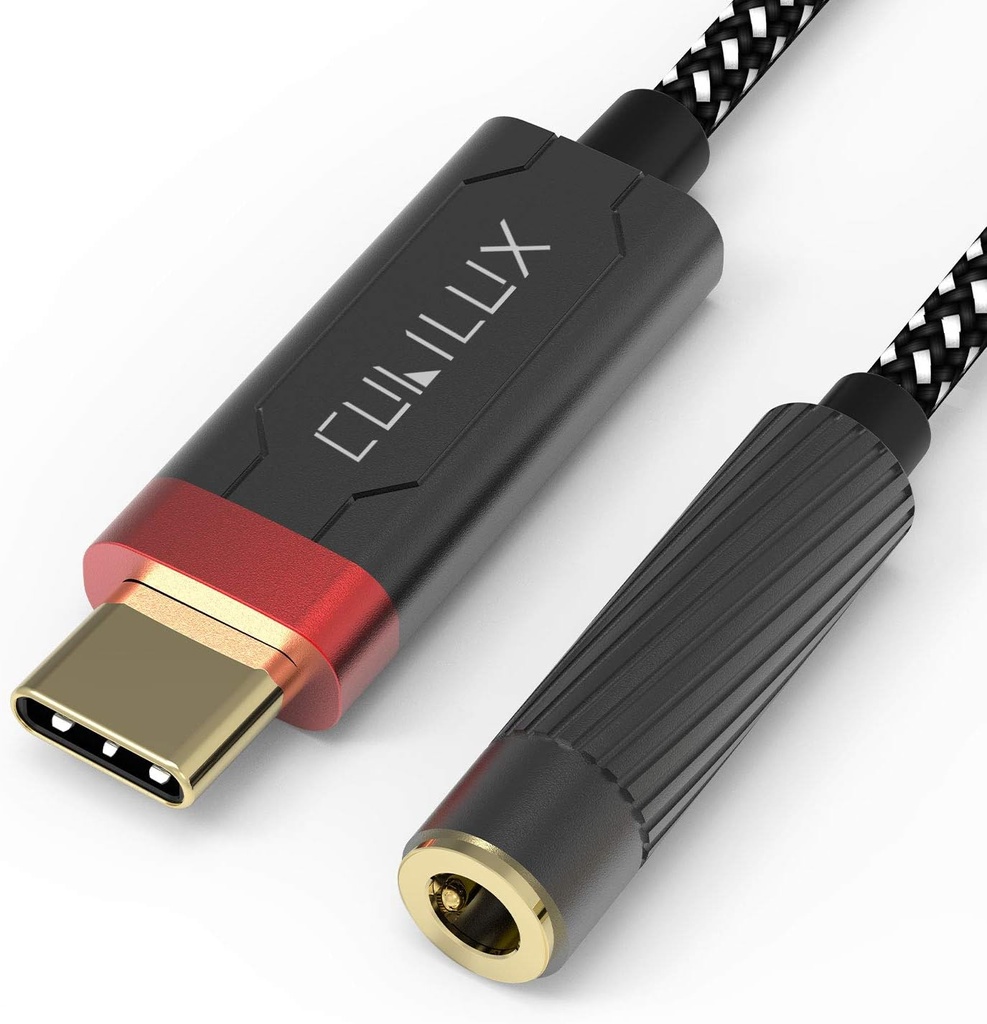 Amplificador de auriculares Cubilux HiFi USB C con ESS9118EC DAC, adaptador de audio USB C a 3.5mm para iPhone 15+/15, iPhone 15 Pro Max, iPhone 16/16Pro, Samsung S24/S23/S22 Tab S9/S8/S7, Pixel 8/7/6 Pro Más