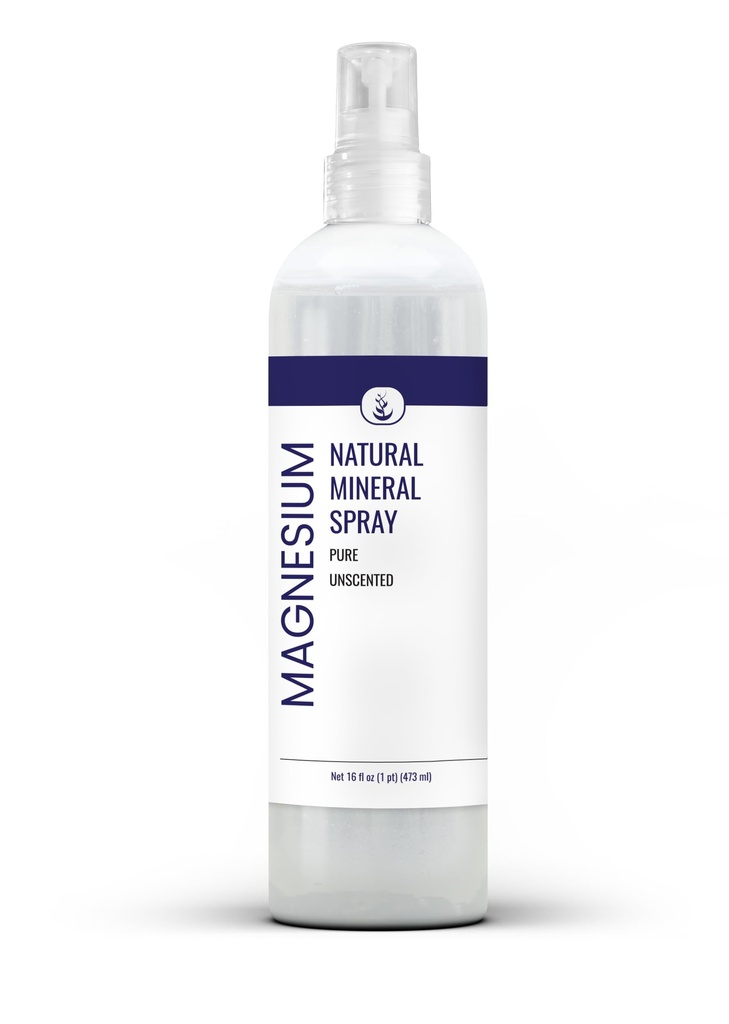 Ingredientes originales puros Espray de aceite de magnesio (16 fl oz) Puro " no centrado