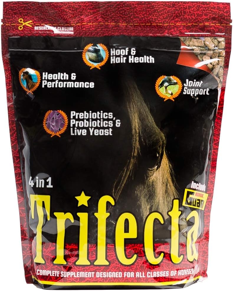 Trifecta de la Guardia de Caballos 10 lb, 4 vitaminas equinas en 1 suplemento completo