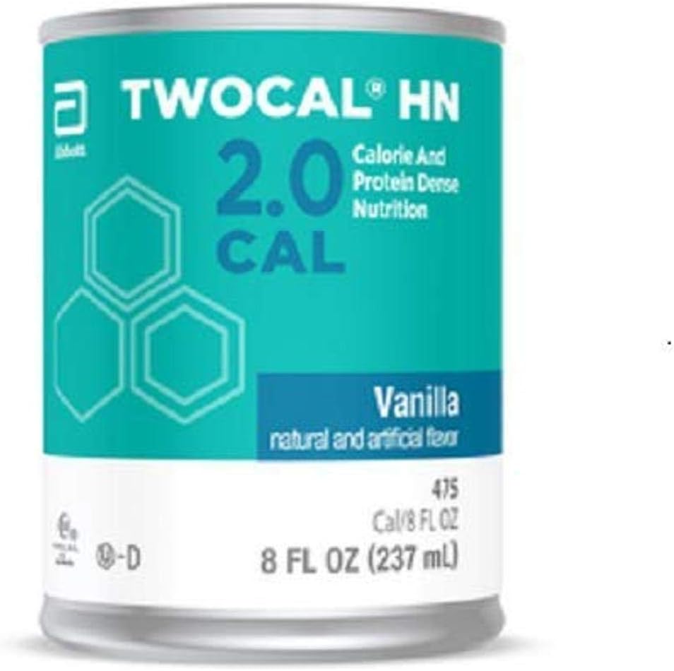 Twocal HN Calorie and Protein Dense Nutrition, Ready to Use, Vanilla, 8-Ounce Cans (Pack of 24)