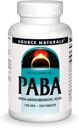 Fuente Naturales PABA, para-Amino Acido Benzoico, 100 mg Suplemento dietético - 250 Tabletas
