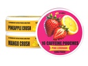 LivWel 56mg Caffeine Energy Pouches – Pink Lemonade, Pineapple Crush, Mango Crush – Fruity Clean Energy & Focus Boost with Guarana – 3-Pack Sampler (48 Total Pouches)
