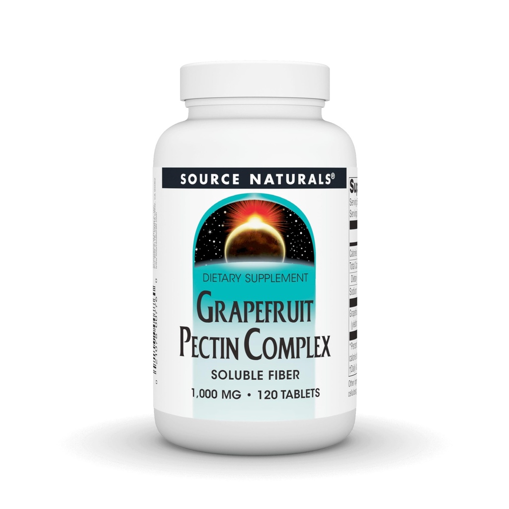 Fuente Natural Grapefruit Pectin, Soluble Fiber - 1000 mg Suplemento dietético - 120 Tablets