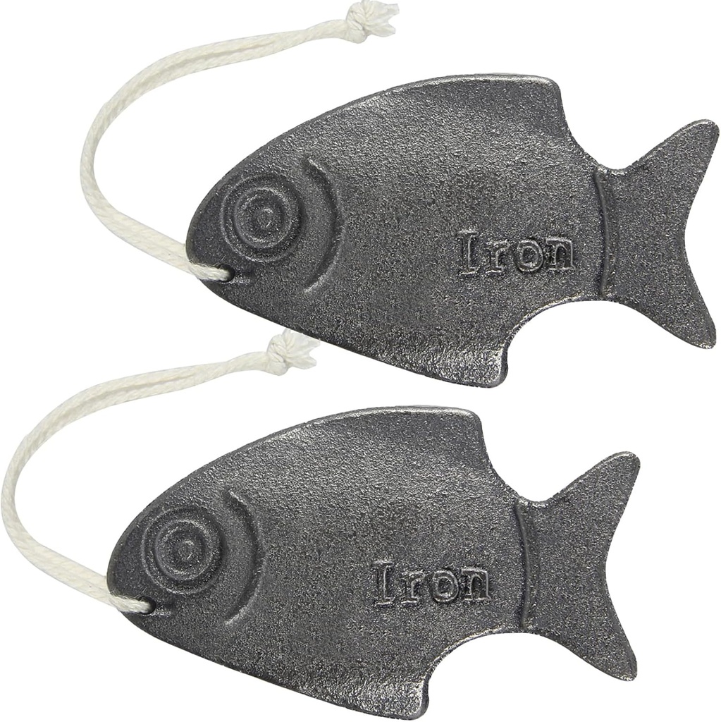 Iron Fish 2 Pack, Fuentes naturales de hierro para reducir el riesgo de deficiencia, herramienta de cocina segura y eficaz, sin efectos secundarios