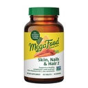 MegaFood Skin, uñas " Hair 2 - Vitaminas para Hombres de Mujeres - Biotina, Vitamina A, Vitamina C, Zinc, Vitamina B6, Vitamina E, Ácido Pantoténico - Vegan - Hecho sin 9 Alérgenos Alimentarios - 90 Tabs (45 Servings)
