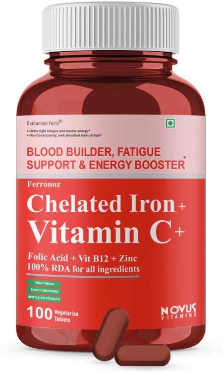 Ifra Carbamide Forte Hierro Chelatado con vitamina C, B12, ácido fólico " Zn – 100 Tabletas
