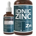 Zinc líquido iónico – 8 meses de suministro, dosificación ajustable para adultos – alta absorción, vegano, botella de vidrio – apoya el sistema inmunológico, cerebro y salud tiroidea – suplemento mineral esencial (2 oz)