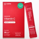 Liposomal Vitamina C Powder, Packets saboreados sin azúcar para adultos, 500 mg de suplemento de apoyo inmunitario, potente antioxidante, envases de energía- 30x, sabor de frutas tropicales