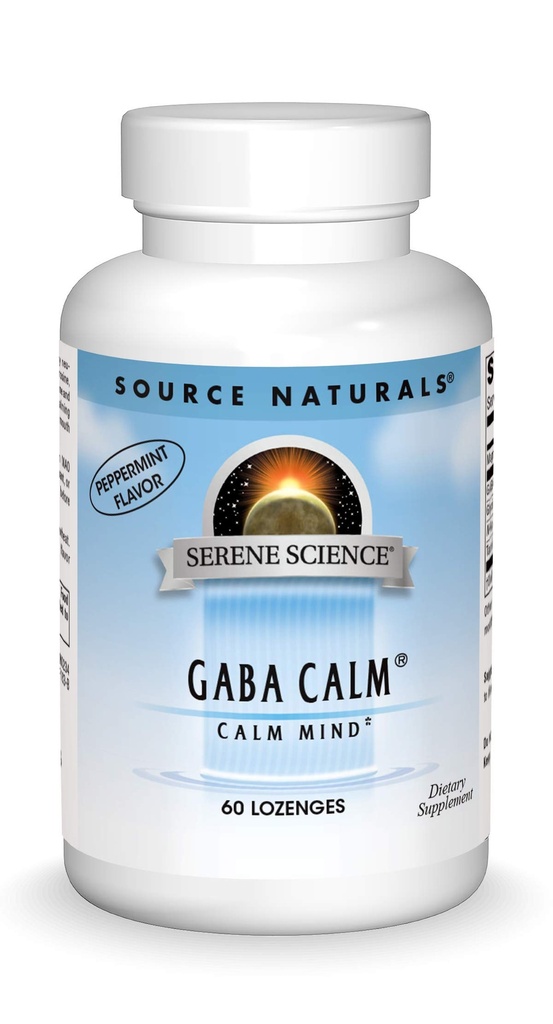 Fuente Natural Serene Science, GABA Calm Quick Dissolving Peppermint Flavor* - 60 Lozenges
