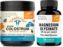 Sandhu's Colostrum Powder & Magnesium Complejo Glycinate con Quercetin Capsules ← Soporta Gut, Immune Health & Quality Duerme