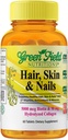 Greenfield Nutritions Halal Biotin Tablet for Adult - 60 Halal Multivitamin for Hair Skin and Nails - High potency 5000mcg Biotin with 50mg Collagen and Minerals - Gelatin Gluten Free, Non-GMO Vitamina