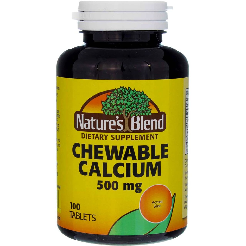 Crema Blend Calcium Chewable Baviera 500 mg 100 Tabs