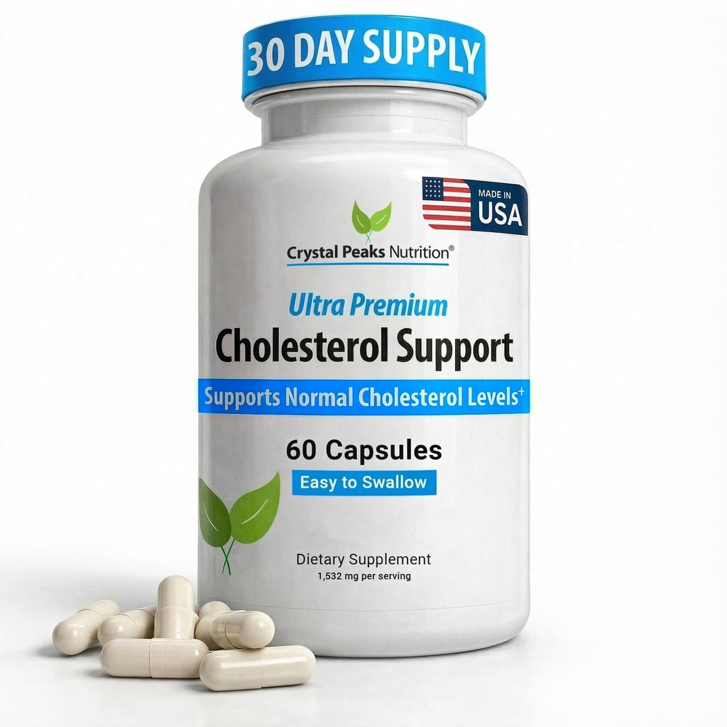 Suplemento Colesterol - Ingredientes All-Natural para apoyar niveles normales de Colesterol. Apoya la Circulación Optimal. 60 cápsulas