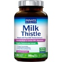 Innato Vitality Organic Milk Thistle Supplement, 300mg Extract, 80% Silymarin Flavonoids, Liver Health, Detox &amp; Cleansing, Made in USA, Non-GMO, 120 Veggie Capsules