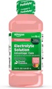 Cuidado básico Solución electrolítica con prebióticos previtales, limonada de frambuesa, bebida de hidratación, electrolitos de reposición, líquido " zinc, 33.8 fl oz (Pack of 1)