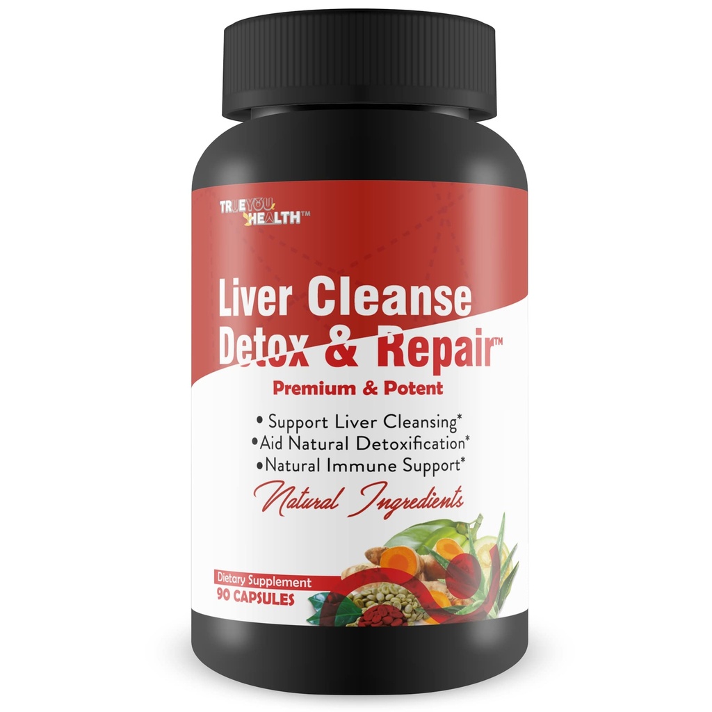 Liver Cleanse Detox " Repair - Liver, Kidney, " Colon Cleanse - Herbal Liver Support Supplement with Dandelion Root, Aloe, Turmeric, Ginger - Promote Liver Health Naturally