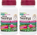 NaturesPlus Herbal Actives Milk Thistle, Extended Release - 30 Tablets, Pack of 2 - Vegetarian, Gluten Free - 60 Total Servings