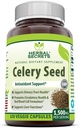 Herbal Secrets Celery Seed Extract Supplement TEN 1500 Mg TEN 120 Veggie Capsules Silencio No-GMO Silencio Gluten-Free TEN Made in USA