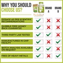 Bamboo Extract Capsules ← Soporta la piel saludable, el cabello & uñas ← Natural Hair Suplemento con 70% Silica (120 cápsulas)