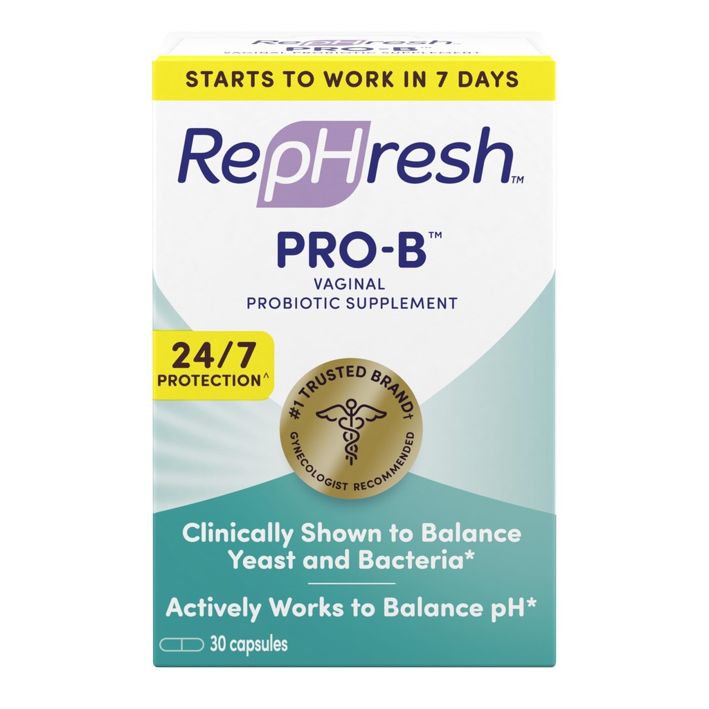 RepHresh Pro-B Probiotic Supplement for Women, 30 Oral Capsules
