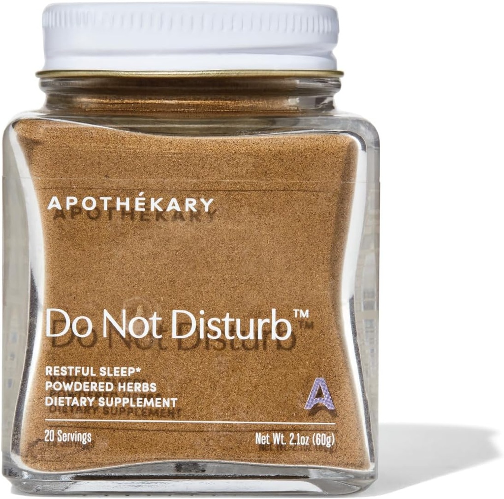 Apothékary No molestar Apoyo al sueño, Herbal Powder, Sugar Free, Gluten-Free, Vegan, Plant-Based
