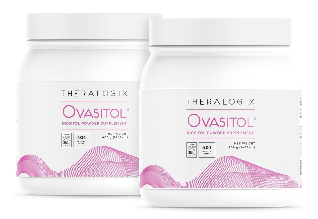 Theralogix Ovasitol Inositol Powder - 180-Day Supply - Myo-Inositol & D-Chiro Inositol for Hormone Balance & Ovarian Function Support* - NSF Certified, (360 Servings), 28.24 Ounce (Pack of 2)