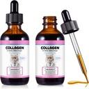 Collagen for Cats, Cat Collagen Liquid Drops with Biotin, MSM & Ginger Digestive & Immunity Support, Itch Relief, Skin & Coat and Joint Health, Cat Supplement 60ml ﻿-2pcs