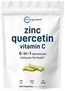 Micro Ingredientes Quercetina con Vitamina C y Zinc, 240 Capsules ¦ Quercetina 500mg, Vitamina C 500mg, Zinc 50mg (Picolinate, Citrate, Glycinate, Gluconate) ← Suplementos completos de Apoyo Inmunitario