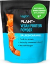 LEGION Plant+ Pólvora de proteína vegana, arroz y guisante, proteína vegetal Blend. Gluten Free, GMO Free, Naturally Sweetened and Flavored, 20 Servings, 2 Lbs (Salted Caramel)