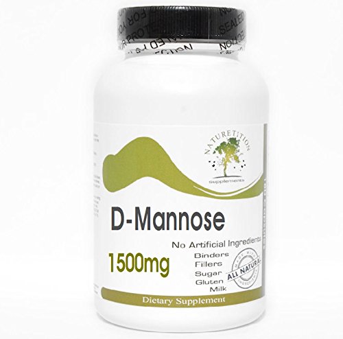 D-Mannose 1500mg // 180 Capsules // Pure // por PureControl Suplementos