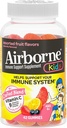 Airborne 500mg Vitamina C + Zinc Immune Support Suplemento Gummies for Kids, Assorted Fruit Flavor, Gluten Free Crafted Blend with Powerful Antioxidants Vitaminas C &amp; E, 42 Gummies (2 Pack)