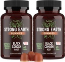 YUM-V'S Strong Earth Black Cohosh Root 50mg (60 Cuenta) - Natural Extract Menopause Suplementos Night Sweats & Hot Flashes for Women