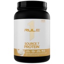 Rule 1 Proteins Source 7 Protein, Vanilla Ice Cream, 1.8 Pounds | Decadent Flavor, Velvety Smooth Texture, 22g Anytime Protein, and 10g Naturally Occurring EAAs from 7 Premium Sources