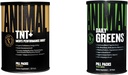 Animal TNT+ Test Booster, Prostate &amp; Stress Support Greens Chlorophyll, Spectra, Prebiótico, Probiótico para Gut & Immune Health, 30 Conde