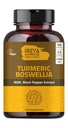 Boswellia Extract Capsules (90 cápsulas) 1000 mg - Boswellia Serrata con 95% Black Pepper Extracto y Curcuminoides Extracto y 65% Boswellia Extract