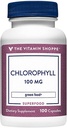 La clorofila de la vitamina Shoppe 100mg - Suplemento Alimentario Natural, Superalimentos Verdes que apoyan el Sistema Inmunitario " Producción Energética, Desodorante Natural " (100 cápsulas)