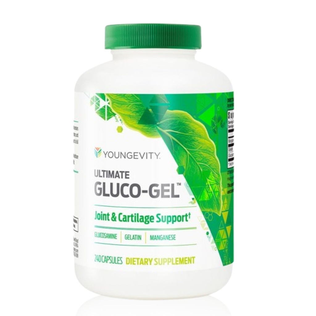 Youngevity Ultimate Gluco-Gel -for Joints, Tendons, Bones & Cartilage ← Contiene Glucosamine, Gelatin &amp; Manganese