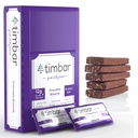 Timbar Protein Bares 12 Pack ← 12g Protein &amp; 9g Fiber Plant Based- Energy & Nut Bars TEN Gluten Free, Non-GMO, Dairy Free, Healthy On-the-Go Snack & Meal Replacement (12 Packs, Chocolate Brownie)